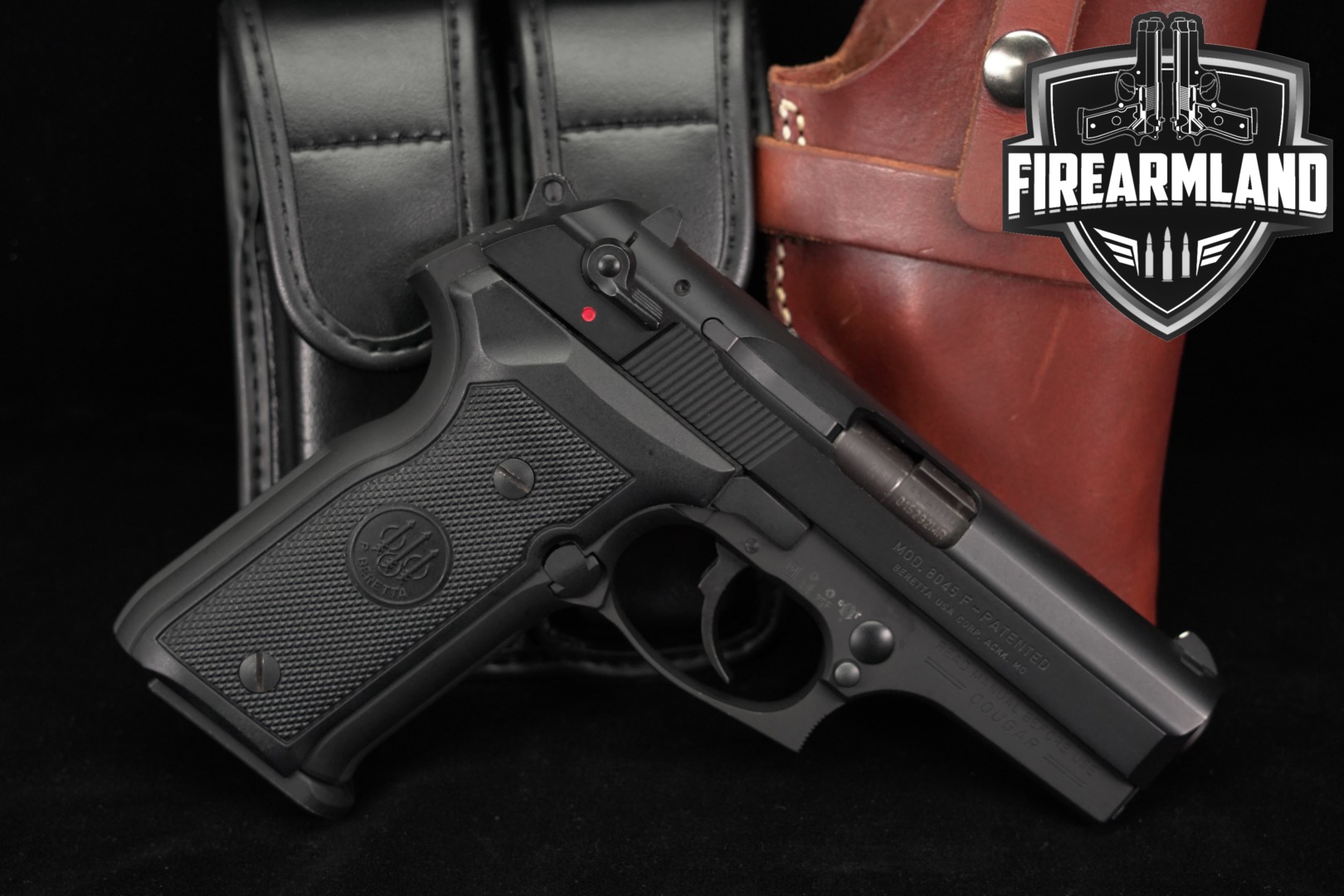 P. Beretta Mod. 8045 Cougar Type F .45 ACP Black in Very Good Condition Thumbnail