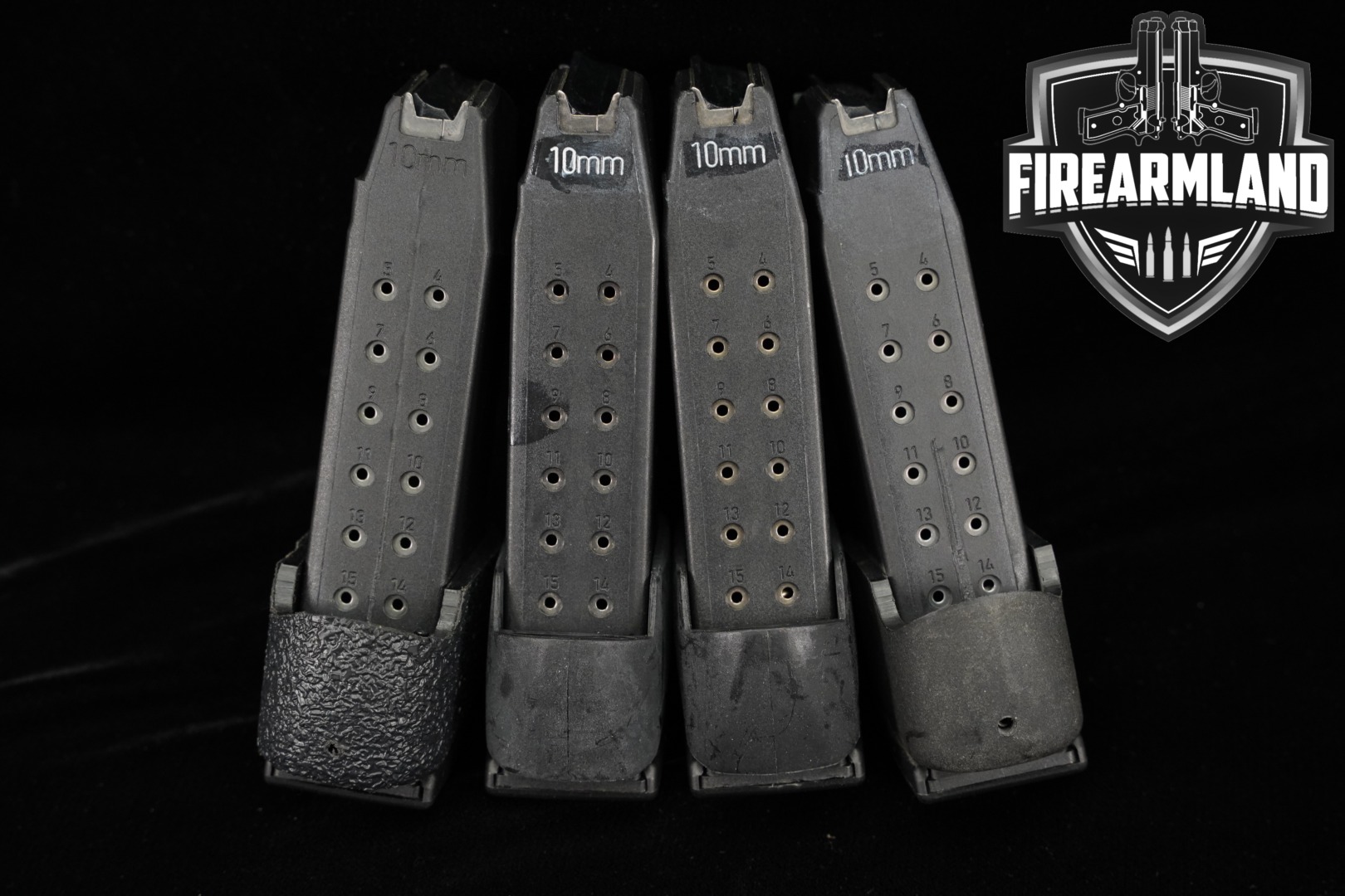 Glock FOUR (4) G29 15 Round Magazines 10mm in Very Good Condition Thumbnail