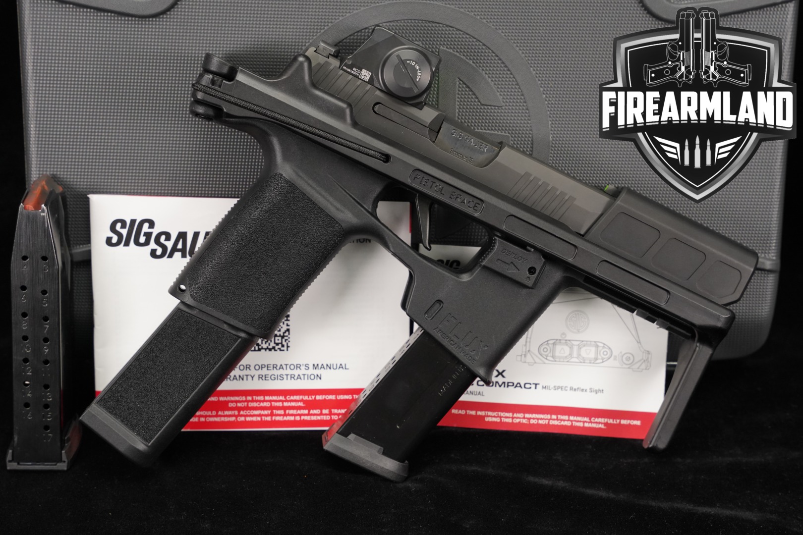 Sig Sauer P365-FLUX ROMEO-X Compact 9mm Luger Black in Excellent Condition Thumbnail
