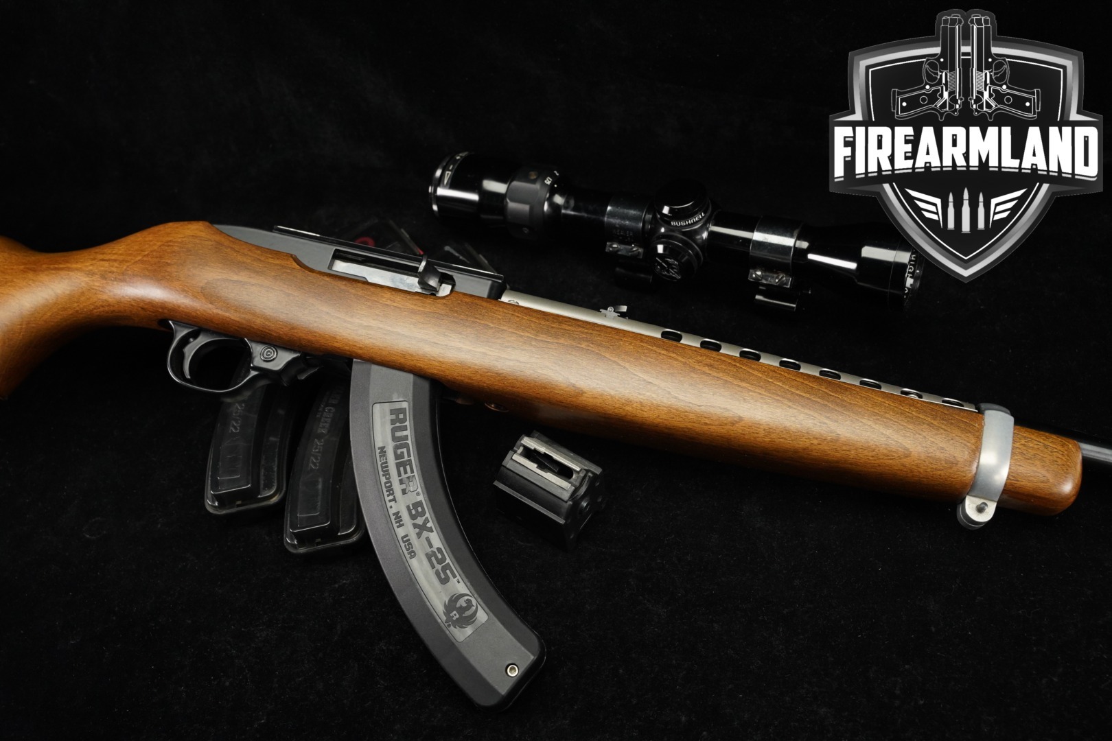 2003 Sturm Ruger Model 10/22 Carbine .22 LR Blued & Hardwood in Very Good Condition Thumbnail