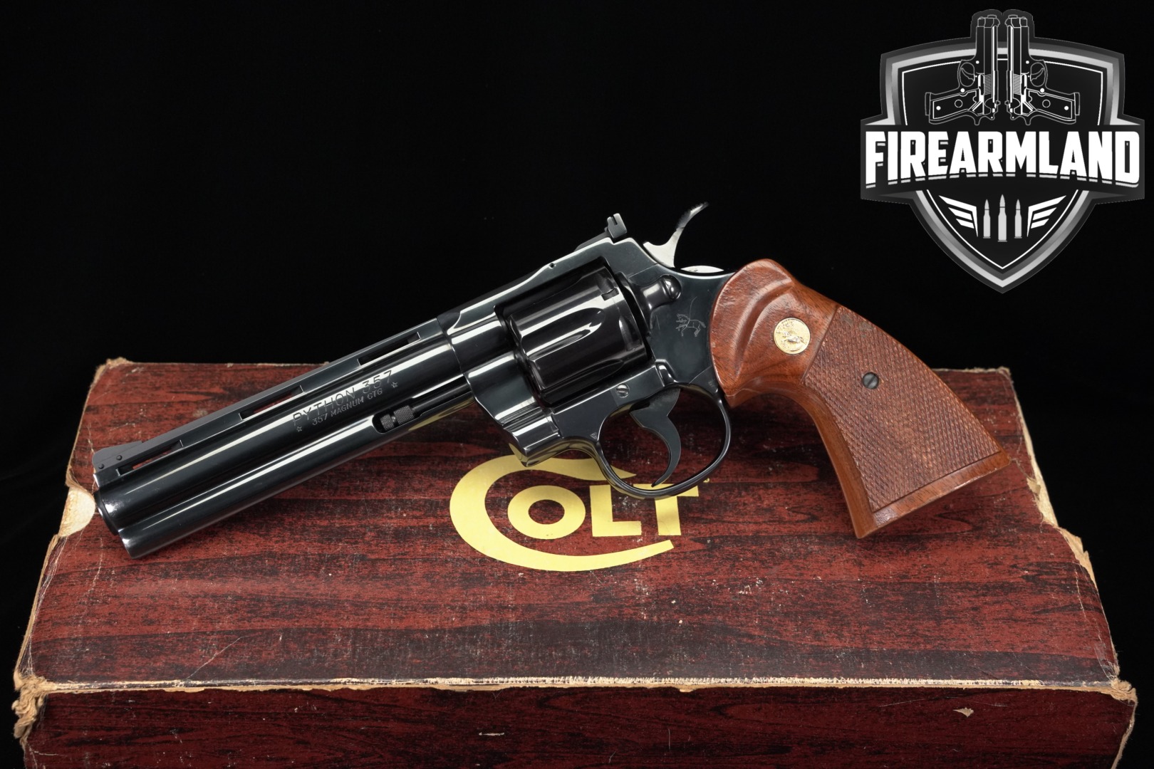 1981 Colt Python .357 Mag. Colt Royal Blue in Very Good Condition Thumbnail