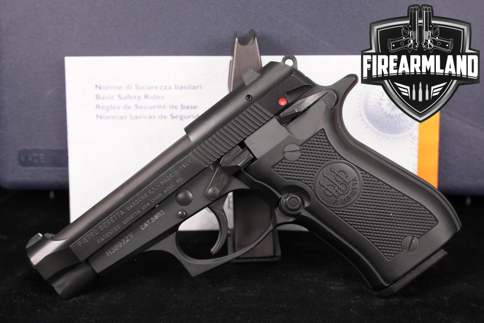 P. Beretta 84 FS Cheetah .380 ACP Black in Very Good Condition Thumbnail