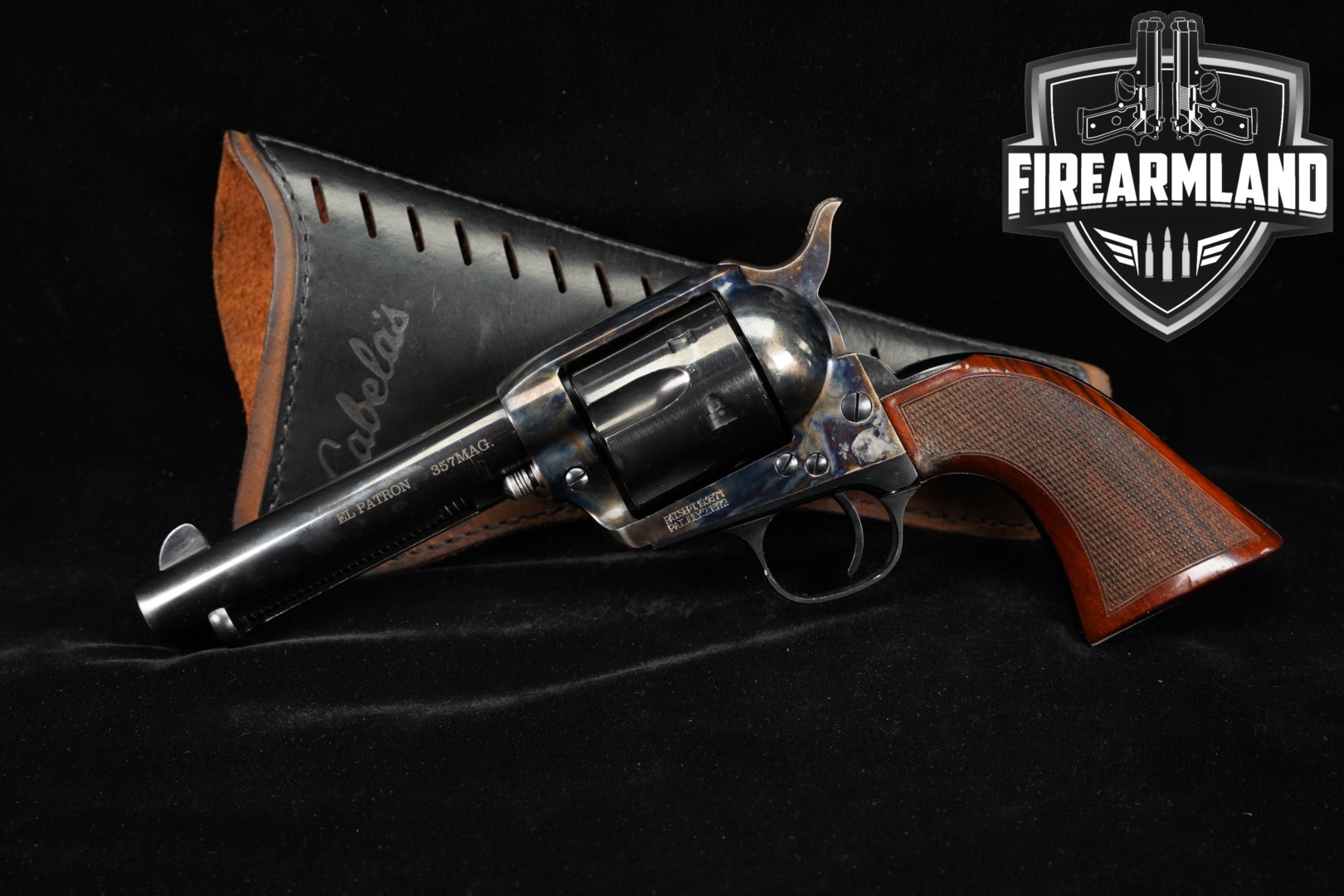 A Uberti 1873 Single-Action Cattleman El Patron 357 Magnum 4.6" +HOLSTER-img-0