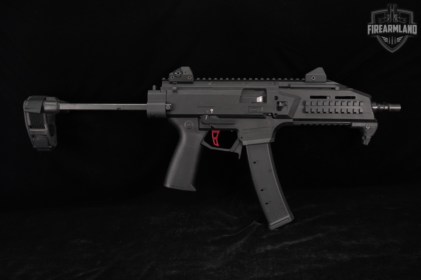 CZ Scorpion EVO 3 S1 Pistol 9mm 7.72" RED SKELETONIZED TRIGGER +4 MAGS-img-3