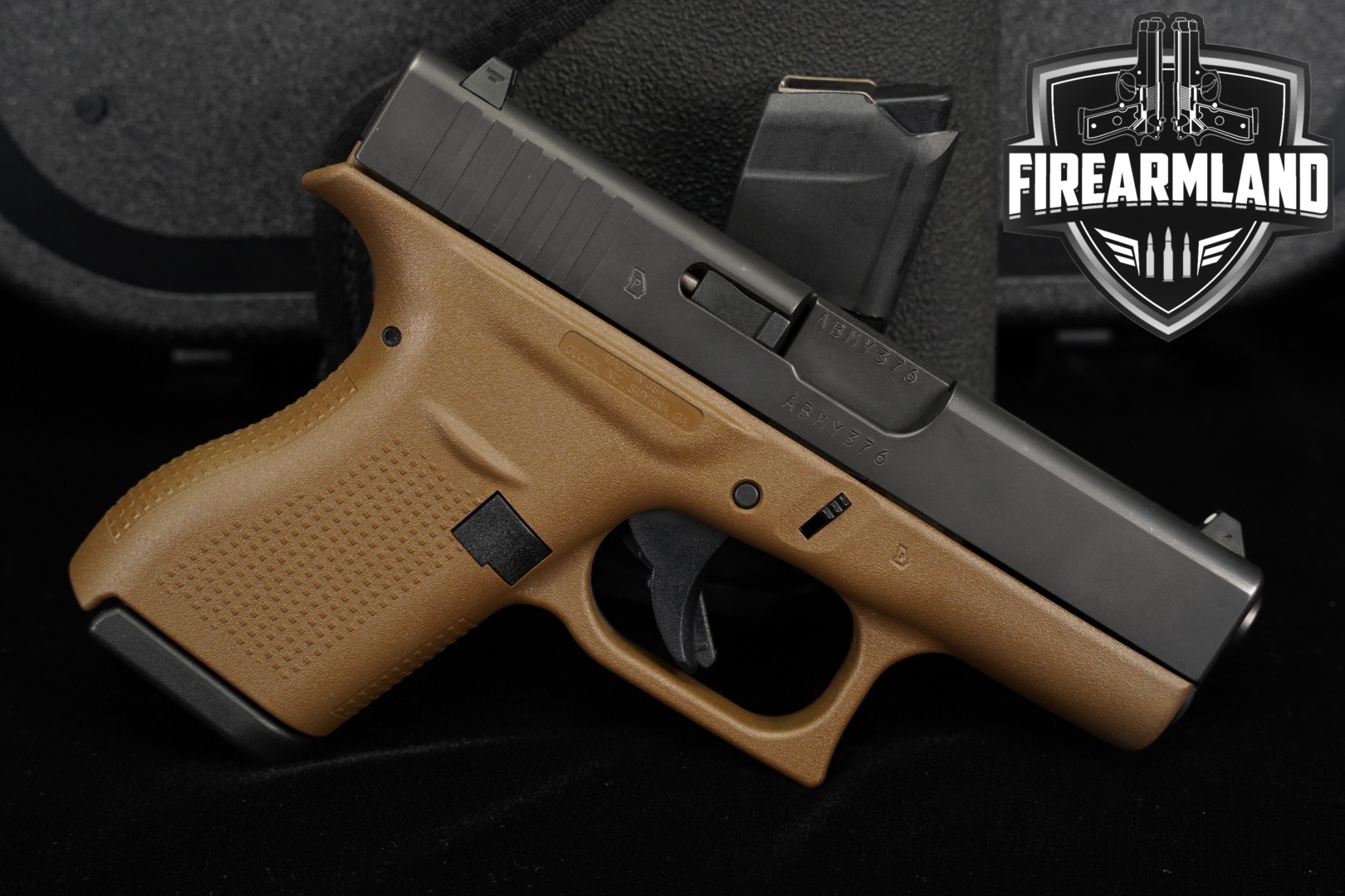 Glock G42 USA-Made .380 ACP Two-Tone Black & FDE in Very Good Condition Thumbnail