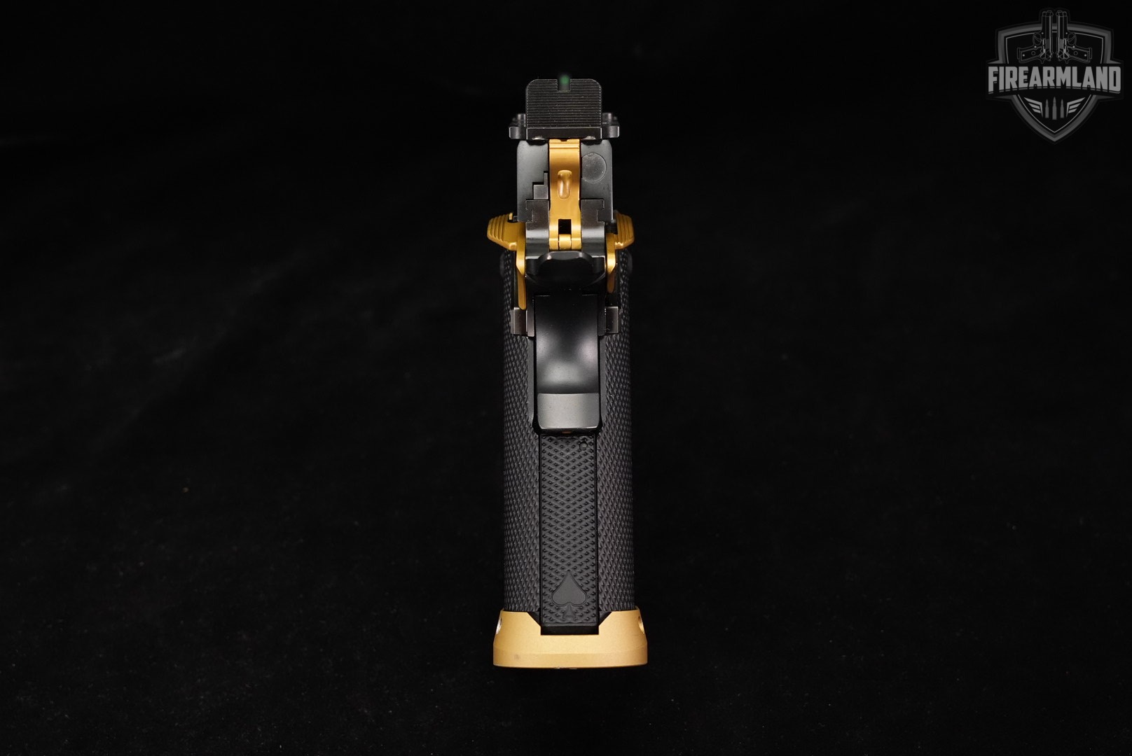 DESIRED Watchtower Defense Demolitia 9mm 1911 2011 GOLD BARREL +ORIG CASE-img-5