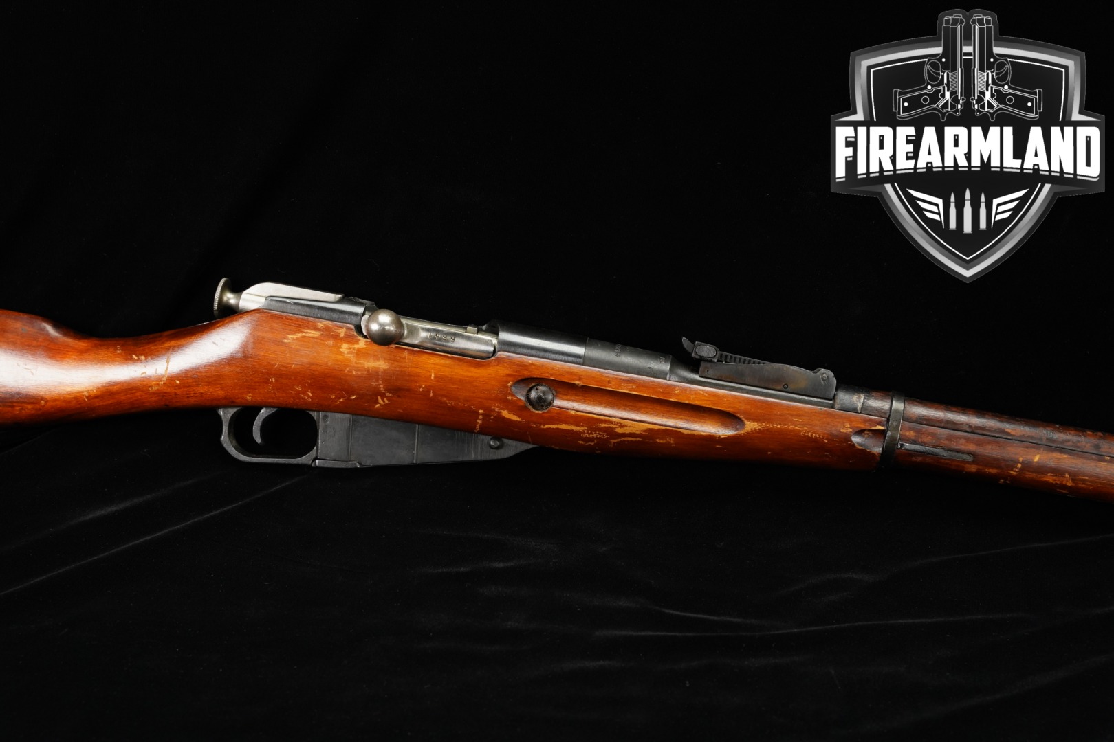 1943 Izhevsk Arsenal Mosin-Nagant Model 1891/30 7.62x54R Blued & Hardwood in Good Condition Thumbnail