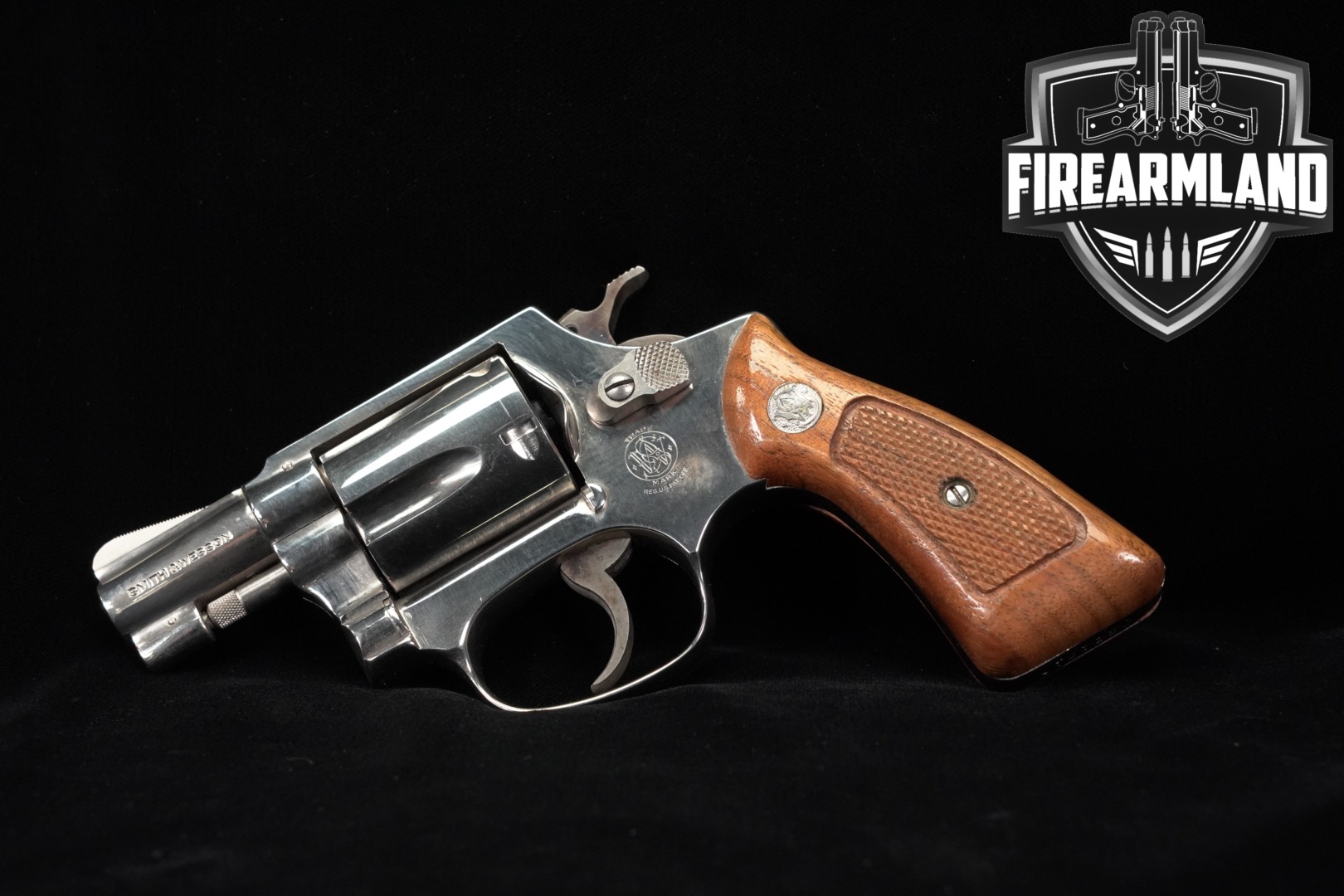 1981 Smith & Wesson (S&W) Model 36 .38 Spl. Nickel in Very Good Condition Thumbnail