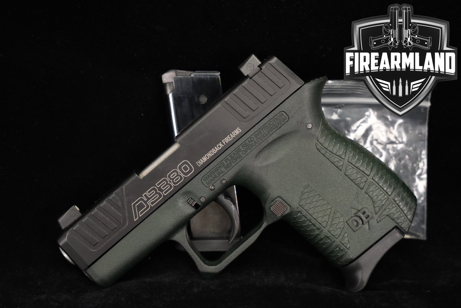 Diamondback DB380 380 ACP 2.8 Two-Tone OD Green DB +2 MAGS-img-0