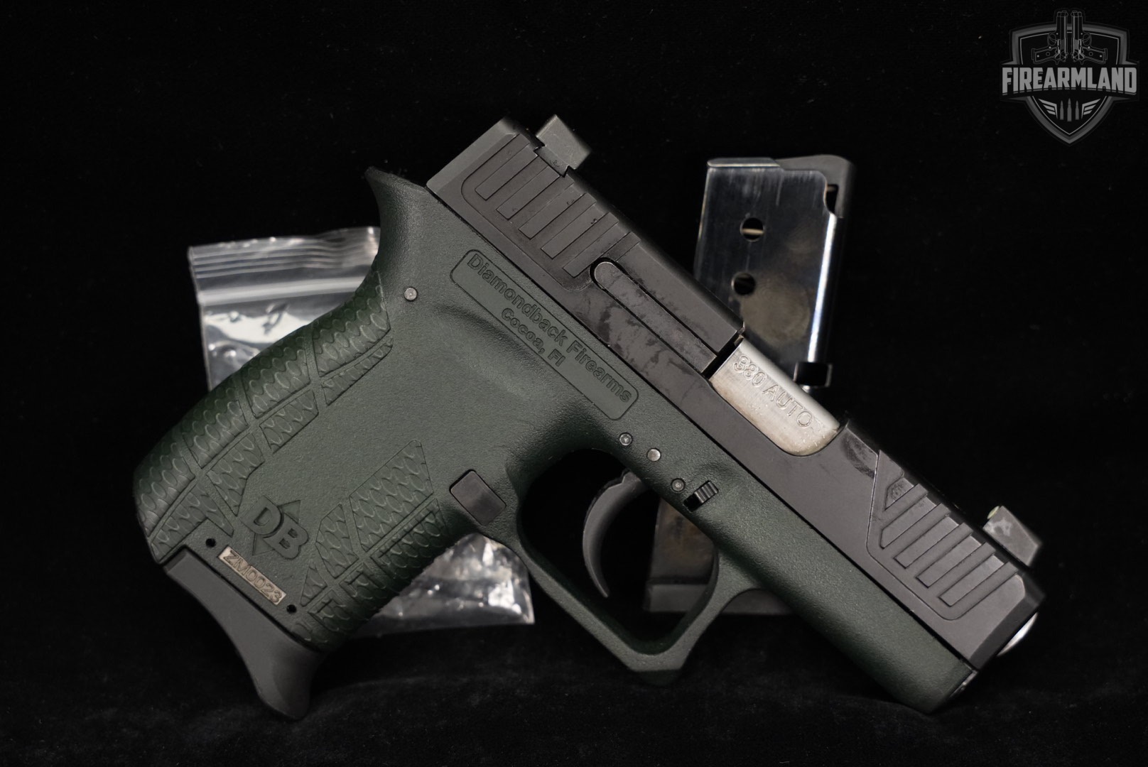 Diamondback DB380 380 ACP 2.8 Two-Tone OD Green DB +2 MAGS-img-2