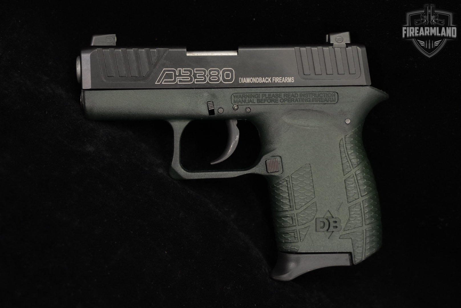 Diamondback DB380 380 ACP 2.8 Two-Tone OD Green DB +2 MAGS-img-3
