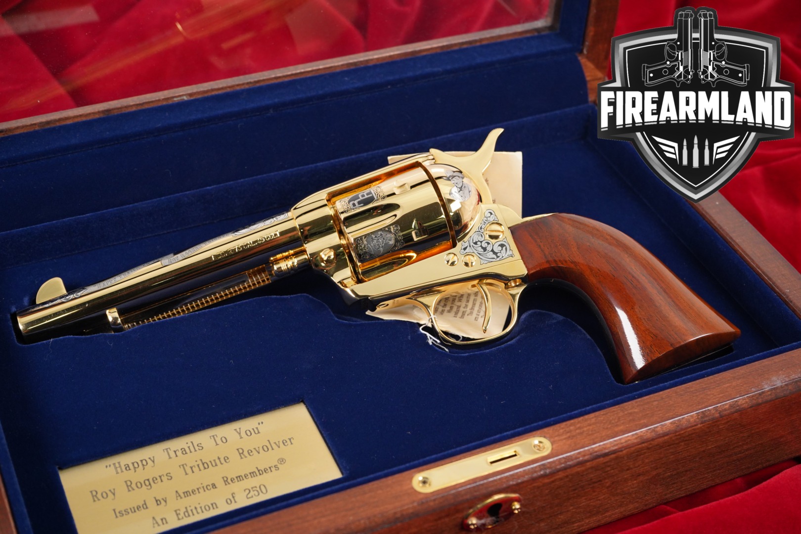 LIMITED 150 Of 250 A Uberti Mod 1873 Happy Trails To You ROY ROGERS +CASE-img-0