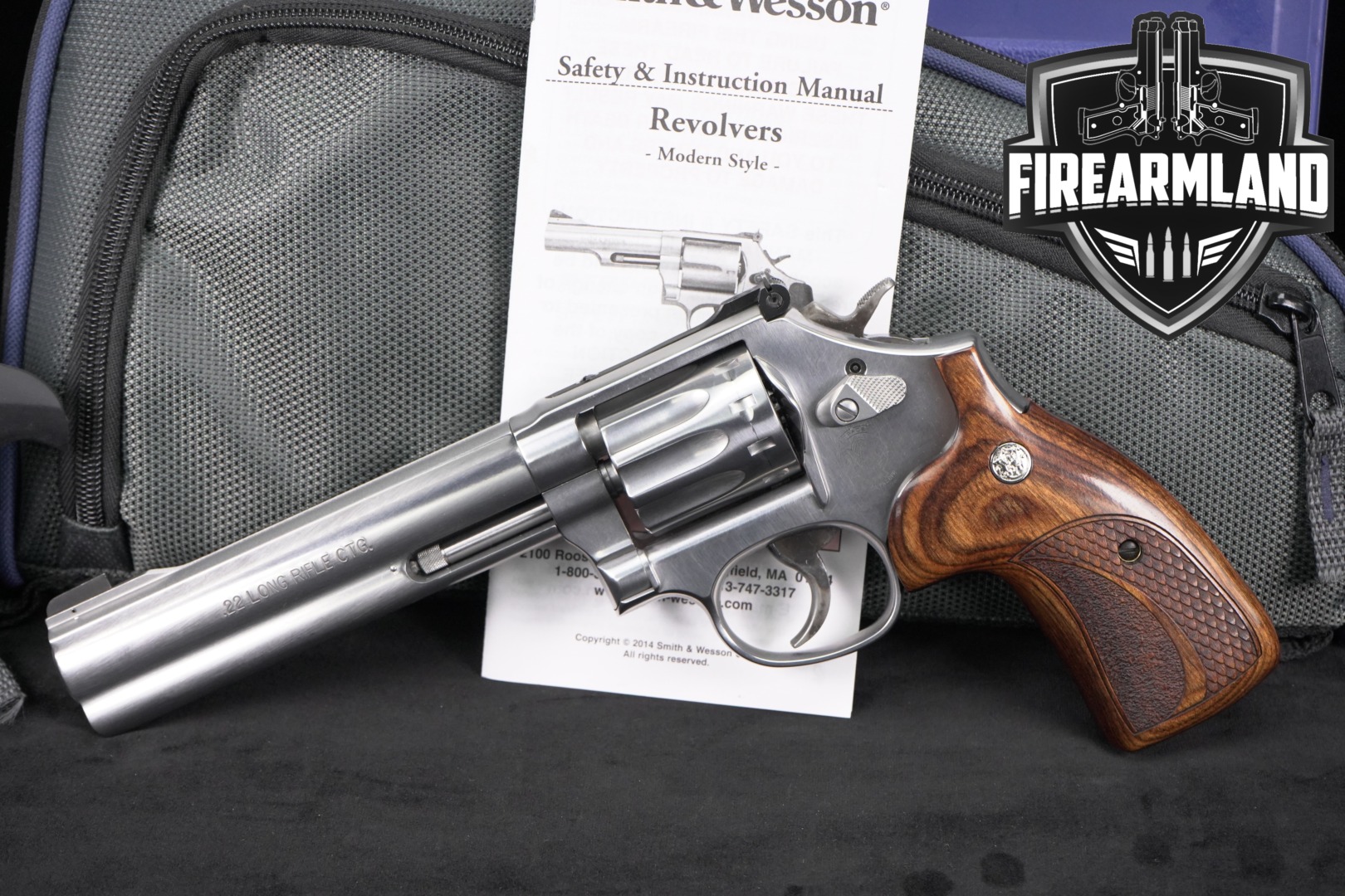 Smith & Wesson (S&W) Model 617-6 .22 LR Satin Stainless in Very Good Condition Thumbnail