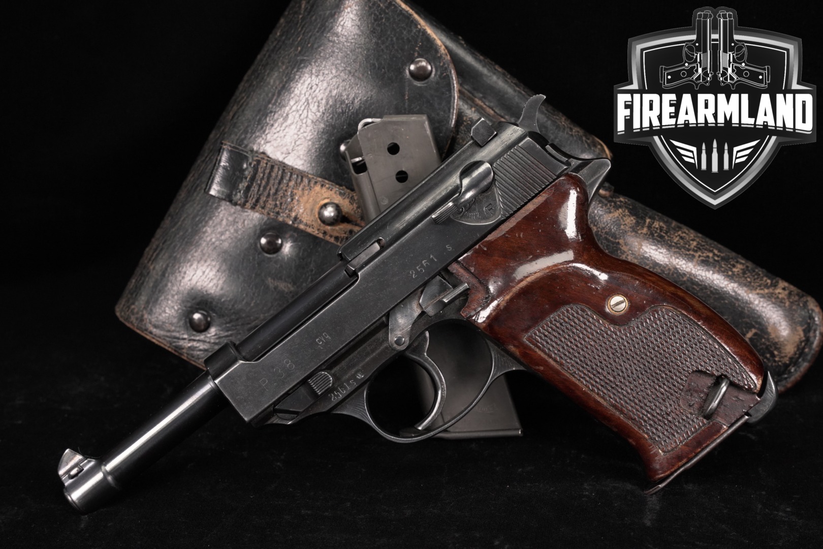 WWII 1944 Metallwarenfabrik Spreewerk P.38 9mm P38 P 38 DA/SA WaA88-img-0