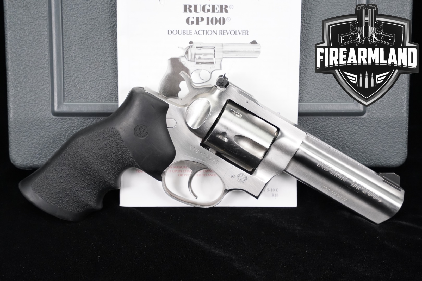 2011 Sturm Ruger GP100 .357 Mag. Satin Stainless in Good Condition Thumbnail
