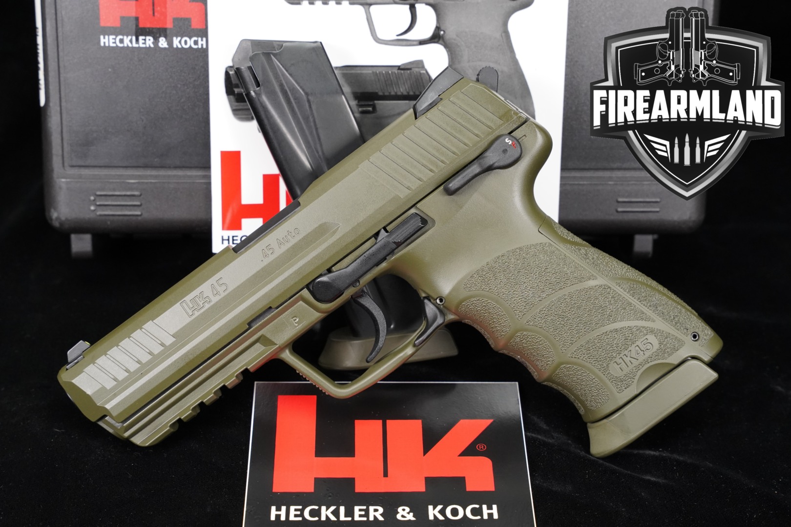 Heckler & Koch (H&K, HK) HK45 V1 .45 ACP Green in Excellent Condition Thumbnail
