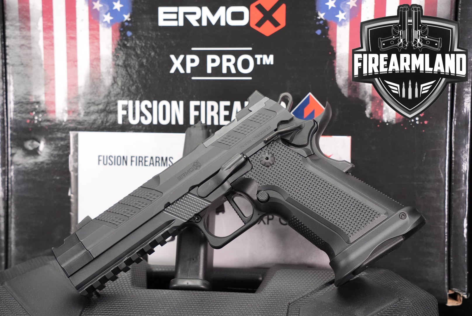 Fusion Firearms XP-PRO COMP 9mm OR 1911 4" 2011 ERMOX +2 MAGS & ORIG CASE-img-0