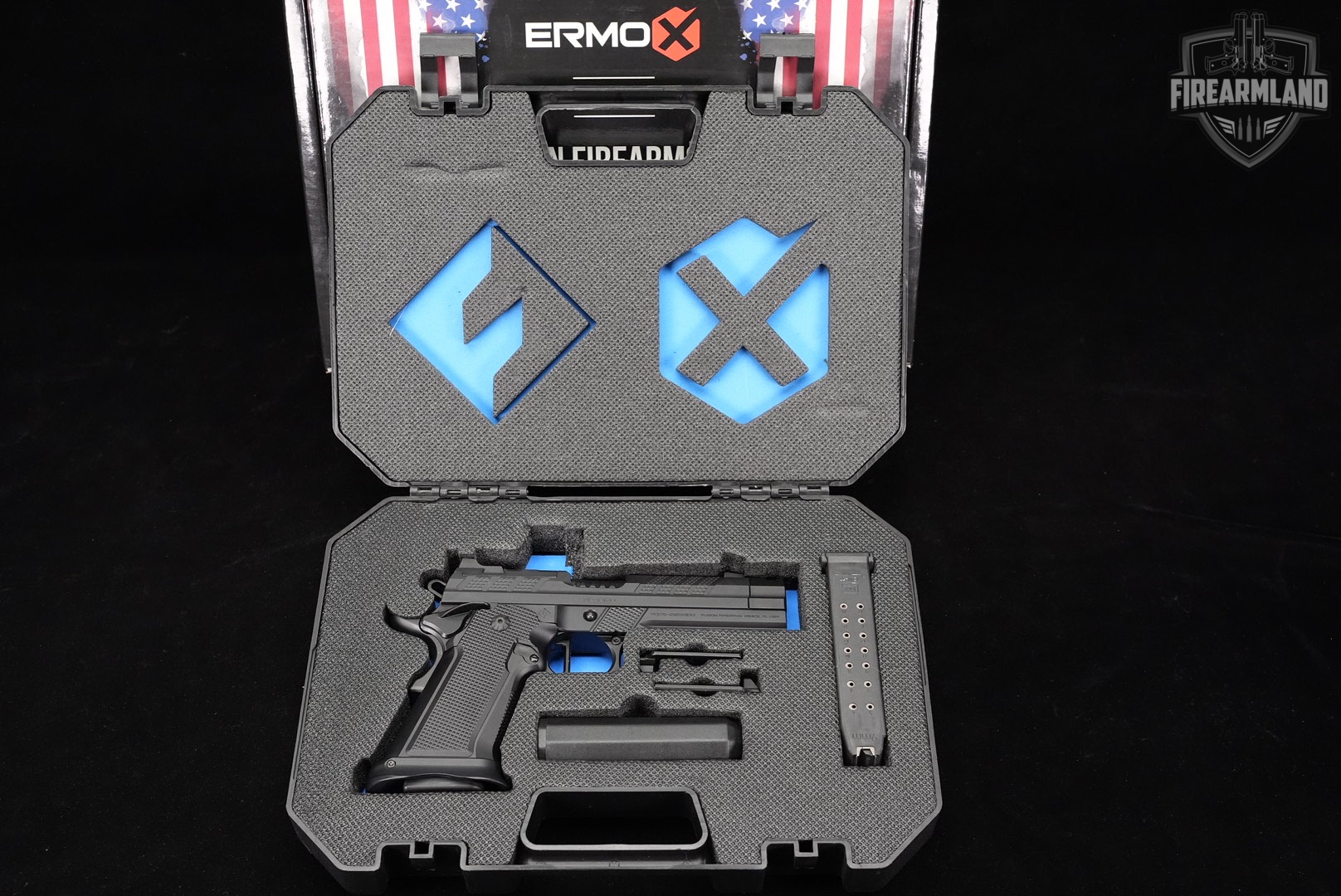 Fusion Firearms XP-PRO COMP 9mm OR 1911 4" 2011 ERMOX +2 MAGS & ORIG CASE-img-20