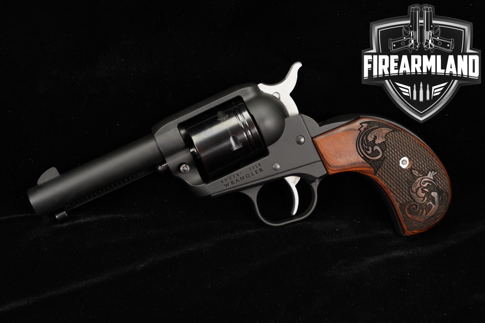 2022 Sturm Ruger Wrangler Birdshead .22 LR Black in Excellent Condition Thumbnail