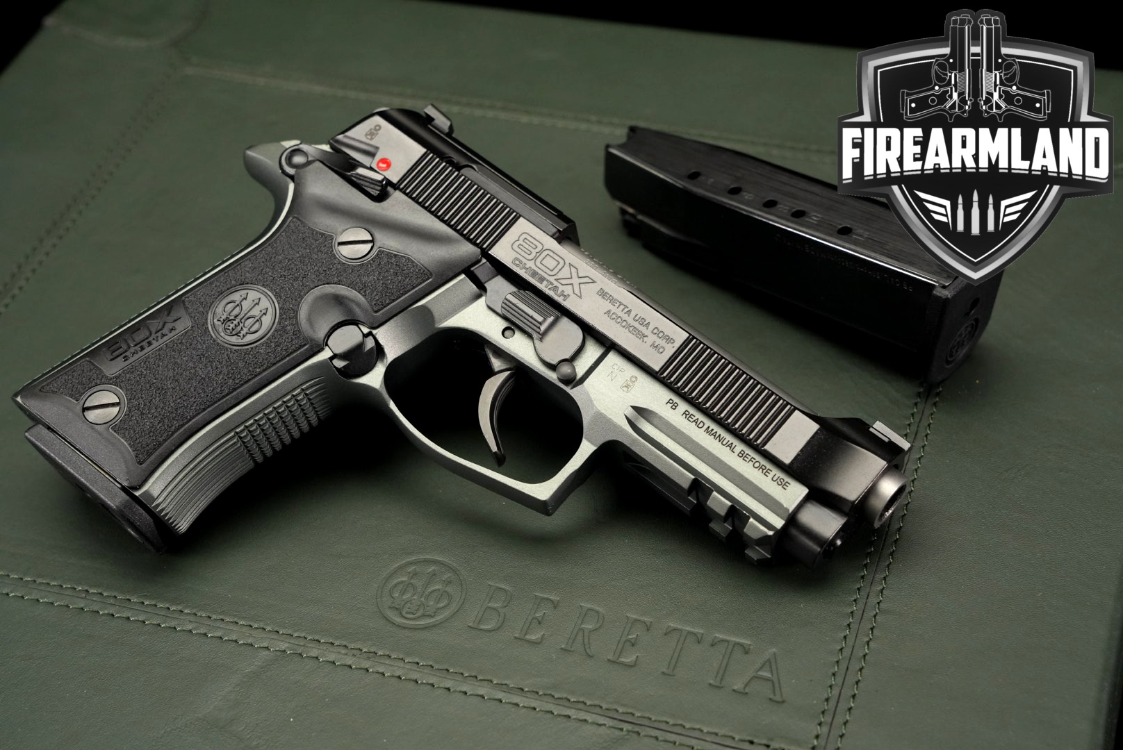 Beretta 80X Cheetah .380 ACP Two-Tone Black & Grey-Green in Excellent Condition Thumbnail