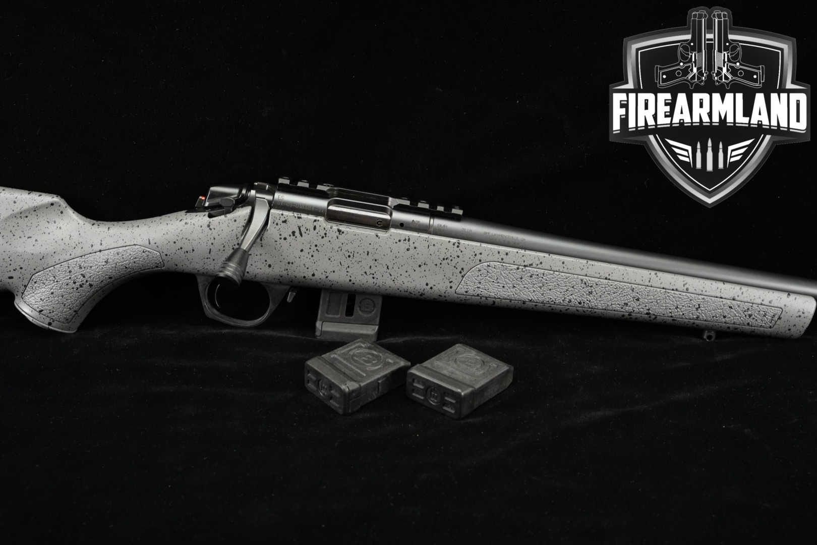 Bergara BMR Steel 22LR 18" Gray With Black Speckle THREADED +3 MAGS-img-0