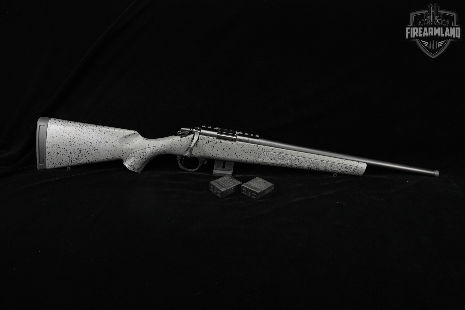 Bergara BMR Steel 22LR 18" Gray With Black Speckle THREADED +3 MAGS-img-2