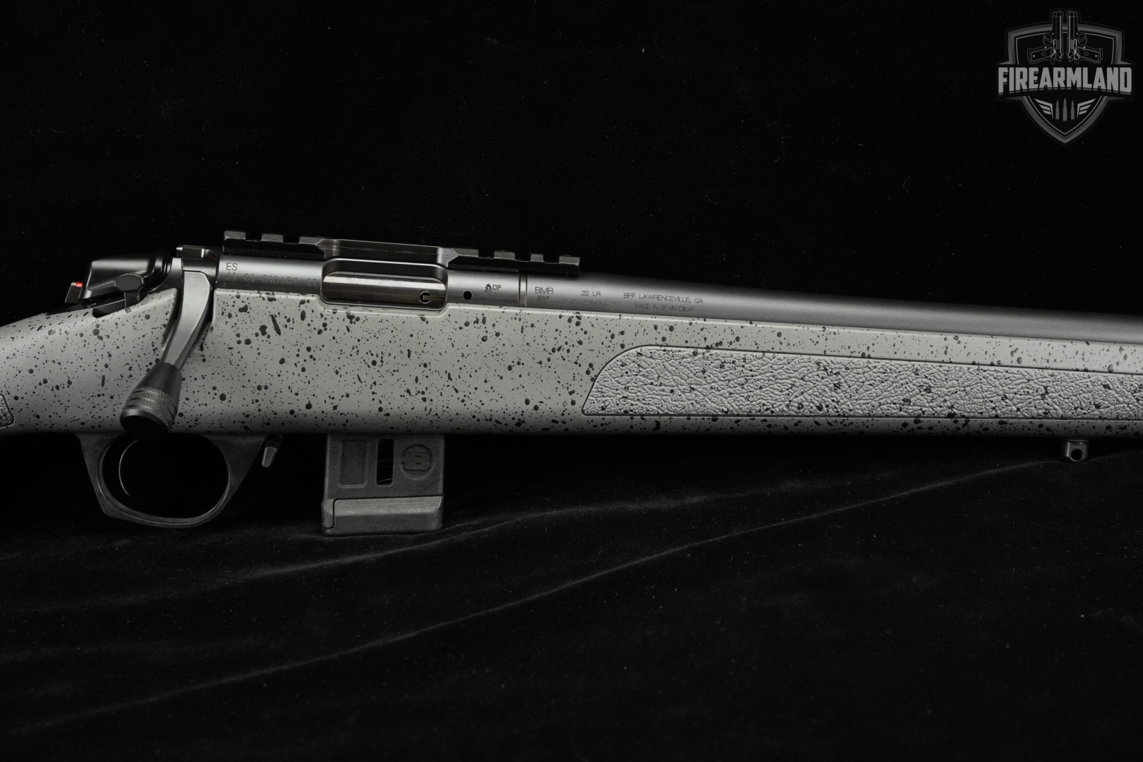 Bergara BMR Steel 22LR 18" Gray With Black Speckle THREADED +3 MAGS-img-4