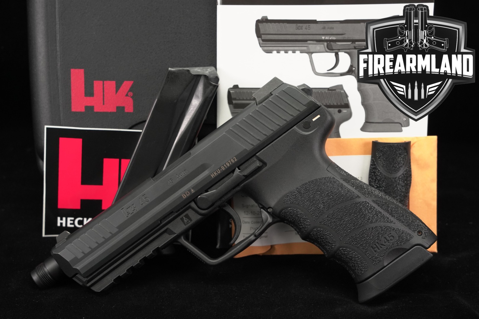 Heckler & Koch (H&K, HK) HK45 Tactical .45 ACP Black in Excellent Condition Thumbnail