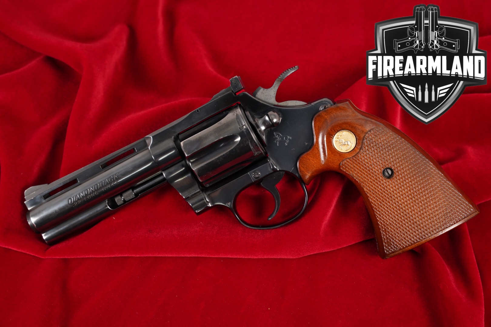 1978 Colt Diamondback 22LR 4" High-Polish Blued Snake Gun-img-0