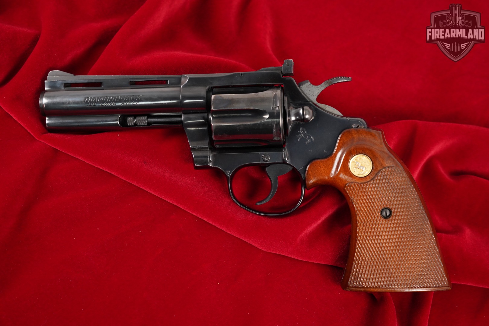 1978 Colt Diamondback 22LR 4" High-Polish Blued Snake Gun-img-2