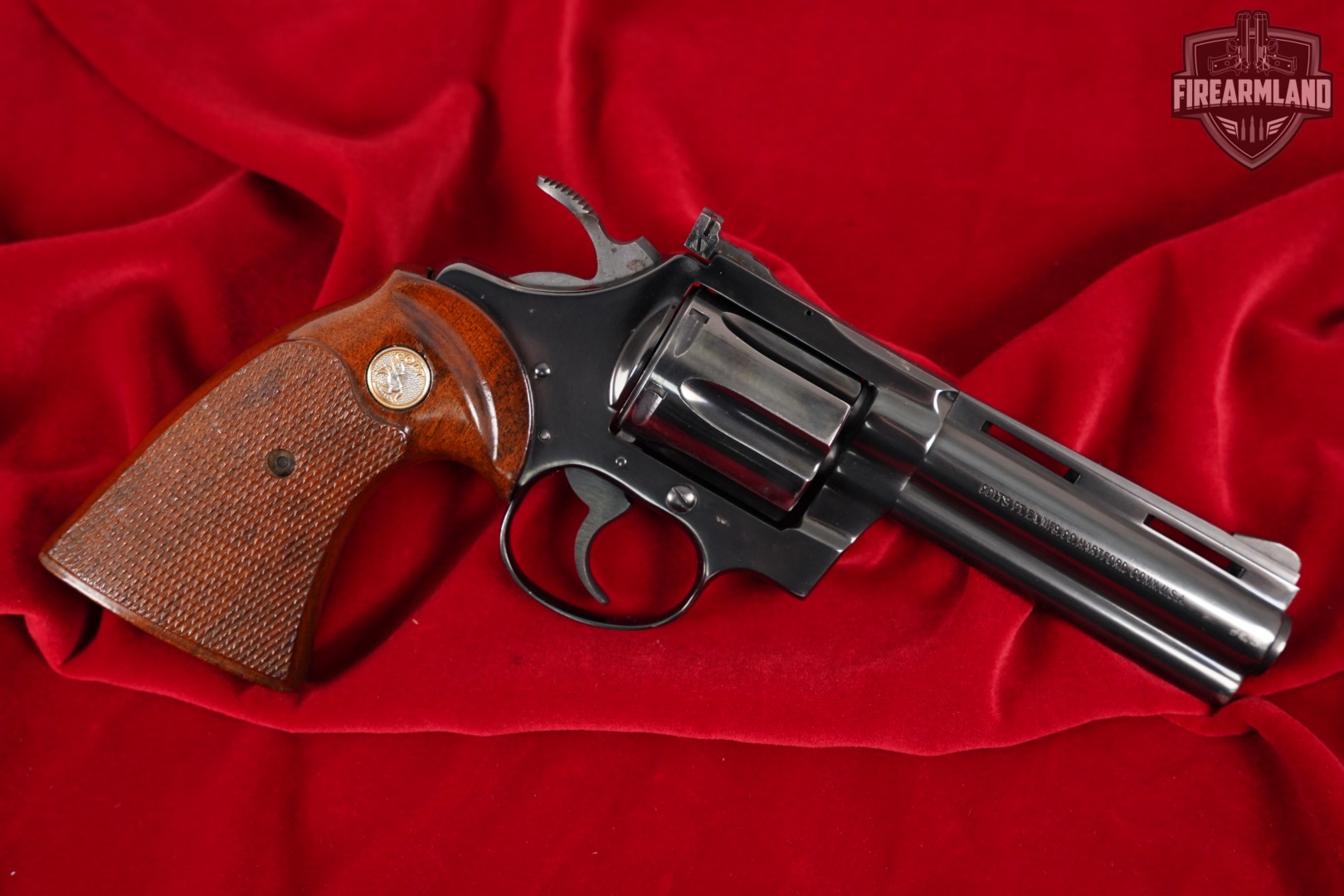 1978 Colt Diamondback 22LR 4" High-Polish Blued Snake Gun-img-3
