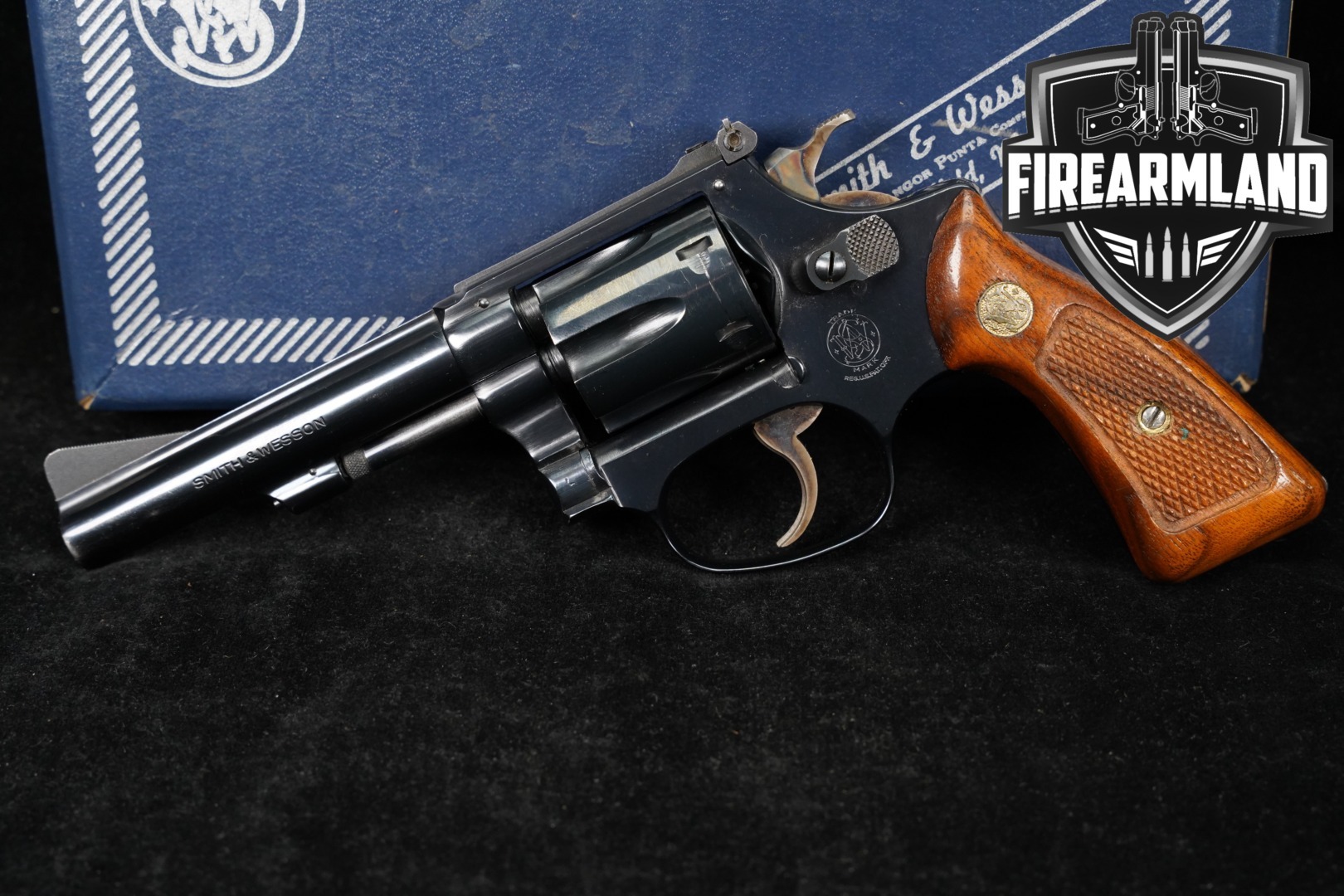 1980-1981 Smith & Wesson (S&W) Model 34-1 Kit Gun .22 LR Blued in Good Condition Thumbnail