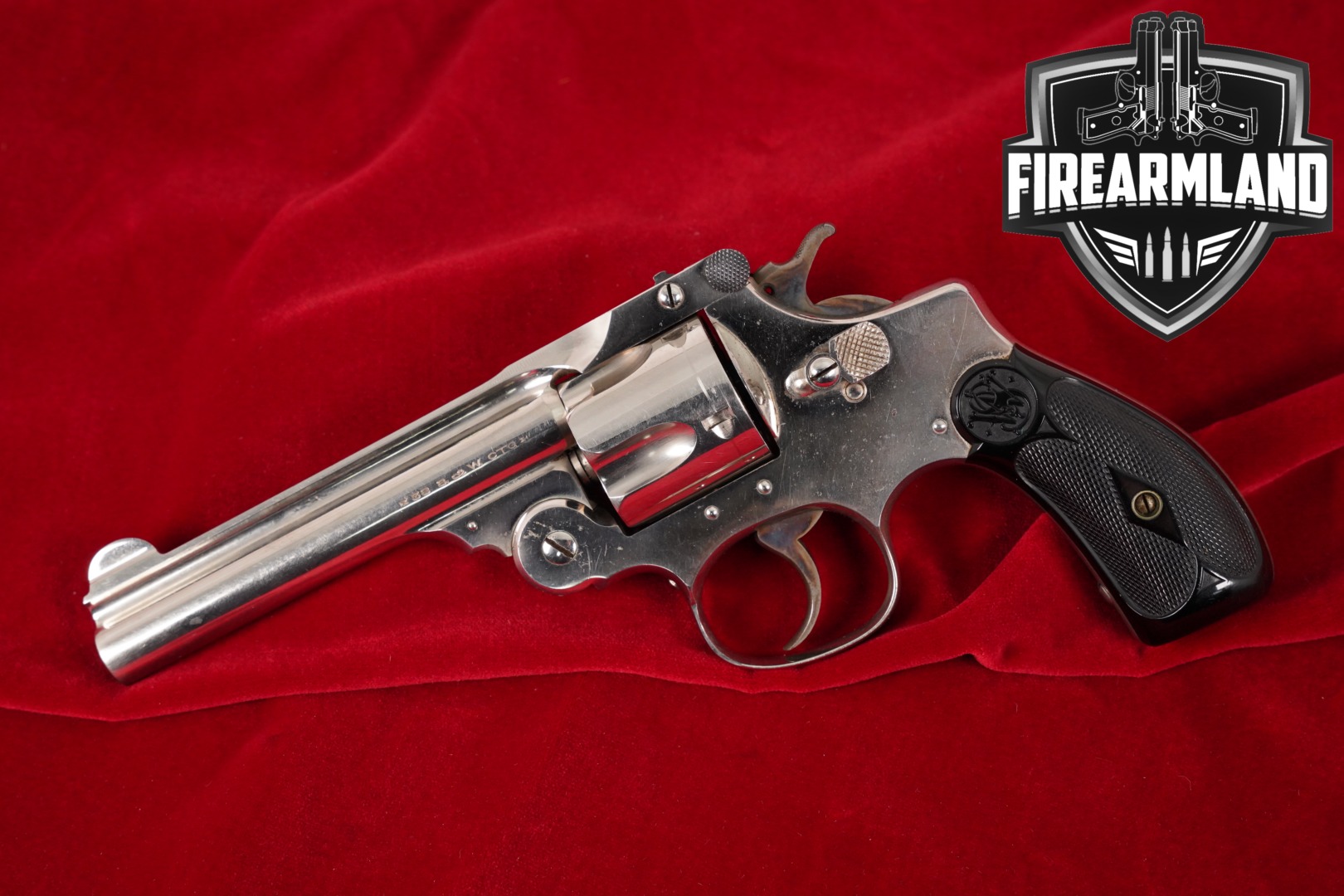 1881-1882 Smith & Wesson 38 Double Action Second Model S&W 38S&W 4" Nickel-img-0