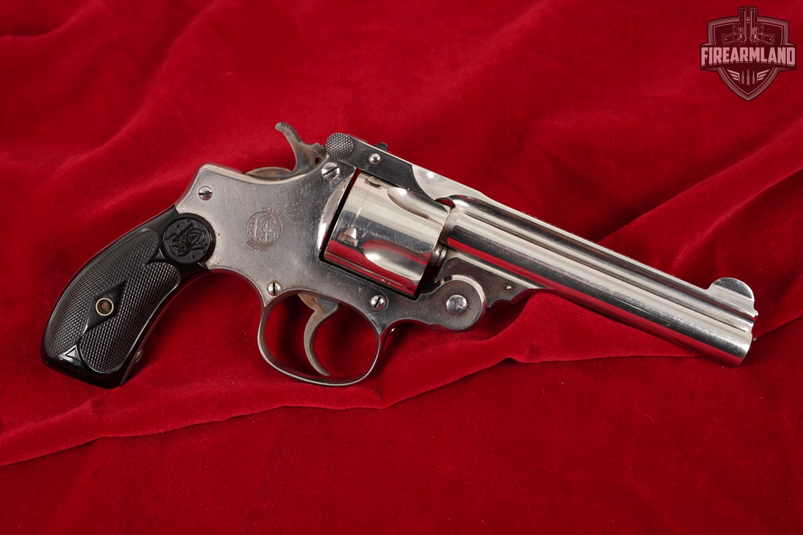 1881-1882 Smith & Wesson 38 Double Action Second Model S&W 38S&W 4" Nickel-img-3