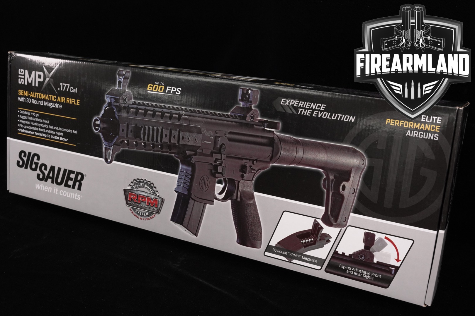 Sig Sauer MPX Air Rifle Gen 1 .177 Caliber (4.5mm) Black in Factory New Condition Thumbnail