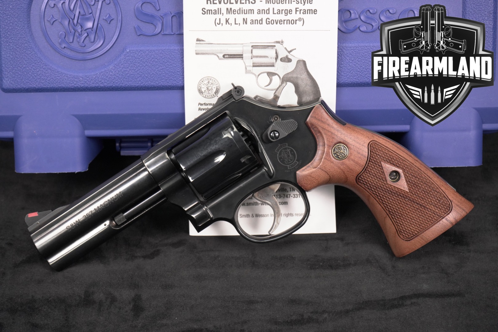 Smith & Wesson (S&W) Model 586-8 Classics .357 Mag. Blued in Excellent Condition Thumbnail