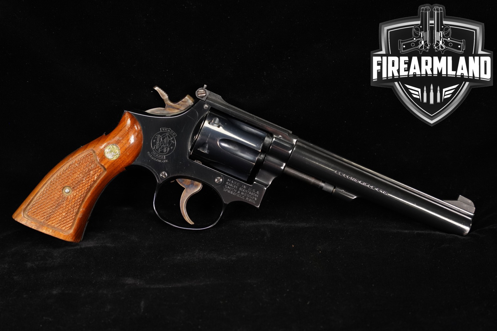 1976 Smith & Wesson (S&W) Model 17-3 K-22 Masterpiece .22 LR Blued in Good Condition Thumbnail