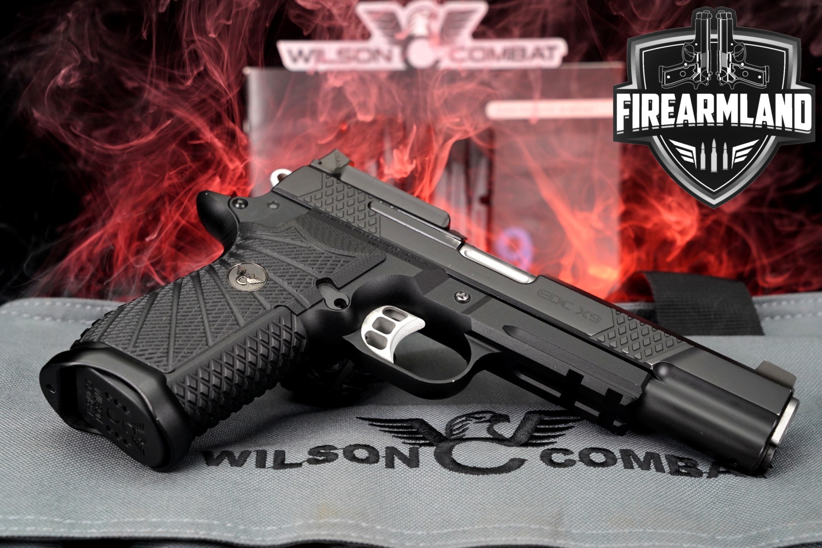Wilson Combat (WC) EDC X9L Light Rail; True Zero (RMR) 9mm Luger Black in Very Good Condition Thumbnail