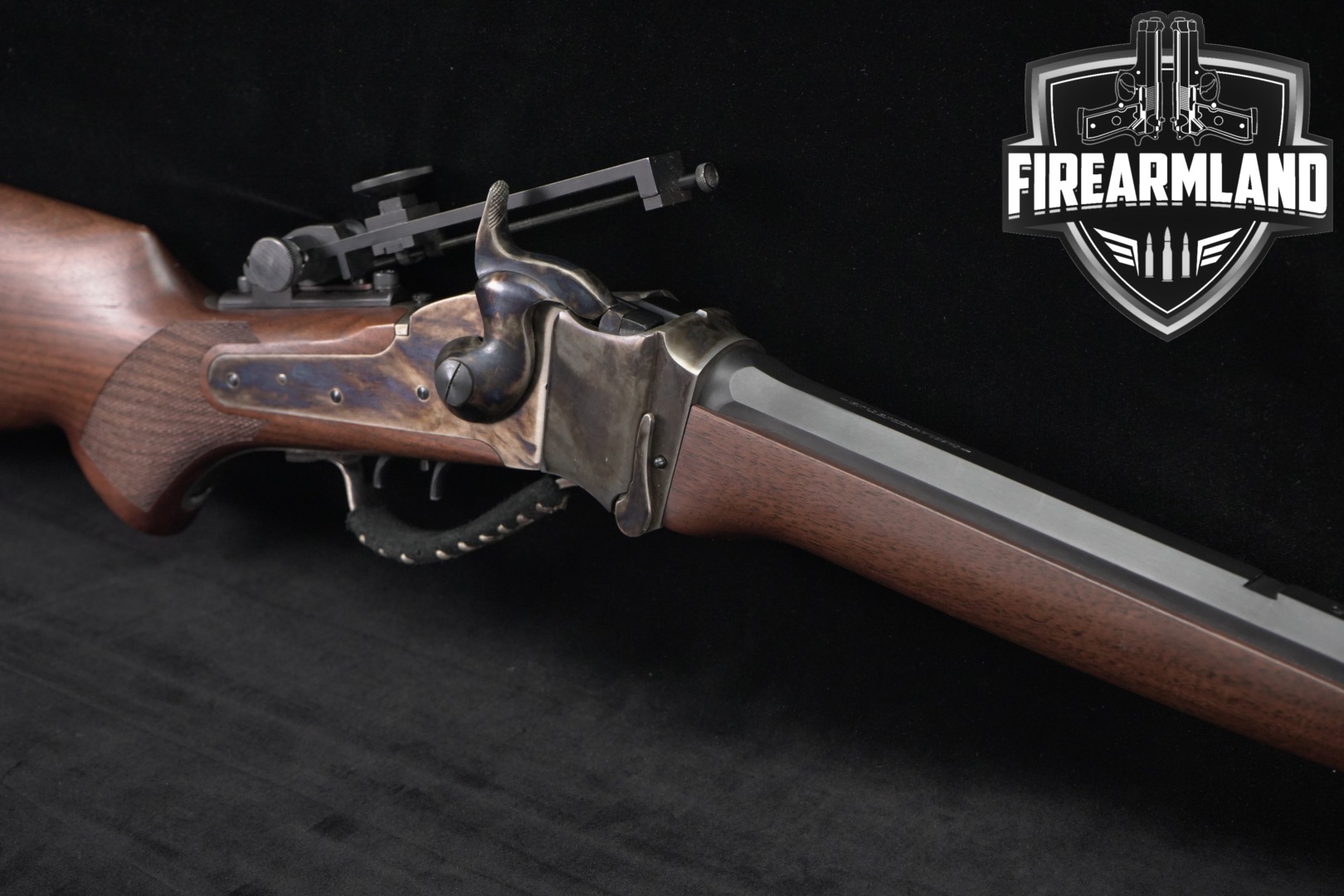 Davide Pedersoli 1874 Sharps Cabela’s – Sidney, NE .45-70 Govt. Color Case-Hardened & Walnut in Very Good Condition Thumbnail