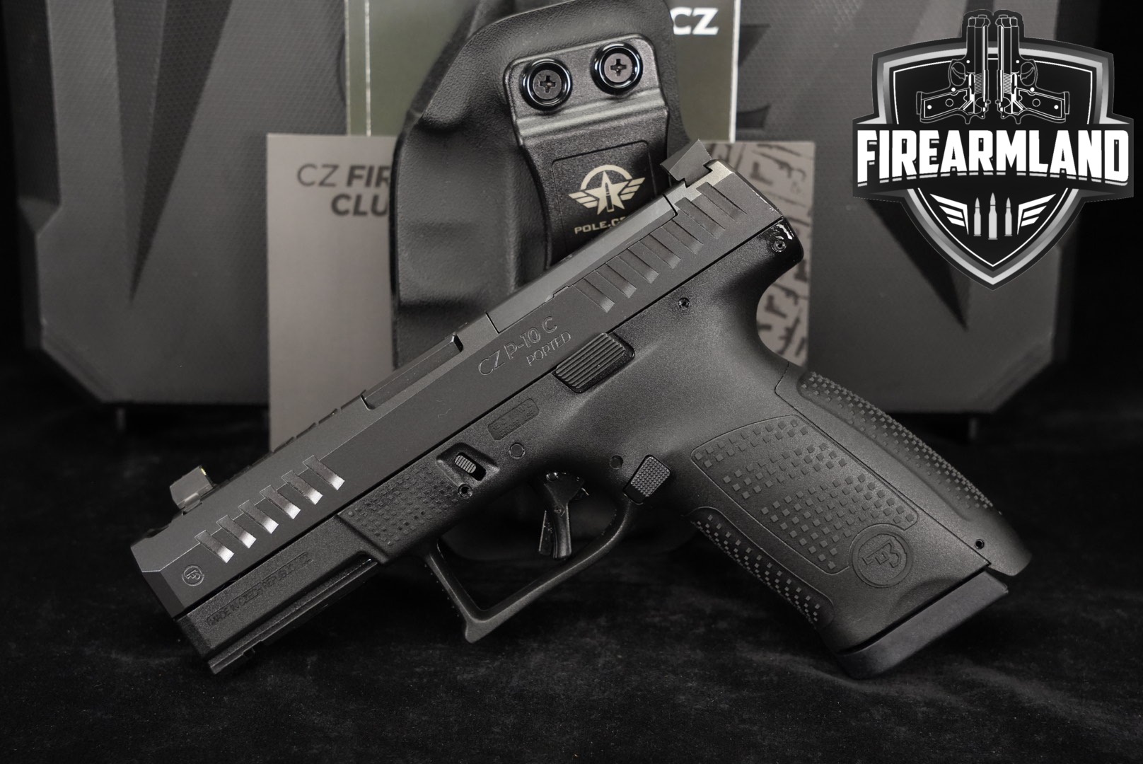 CZ P-10 C Ported 9mm Optics-Ready 4" P10C P10 +ORIG CASE & HOLSTER-img-0