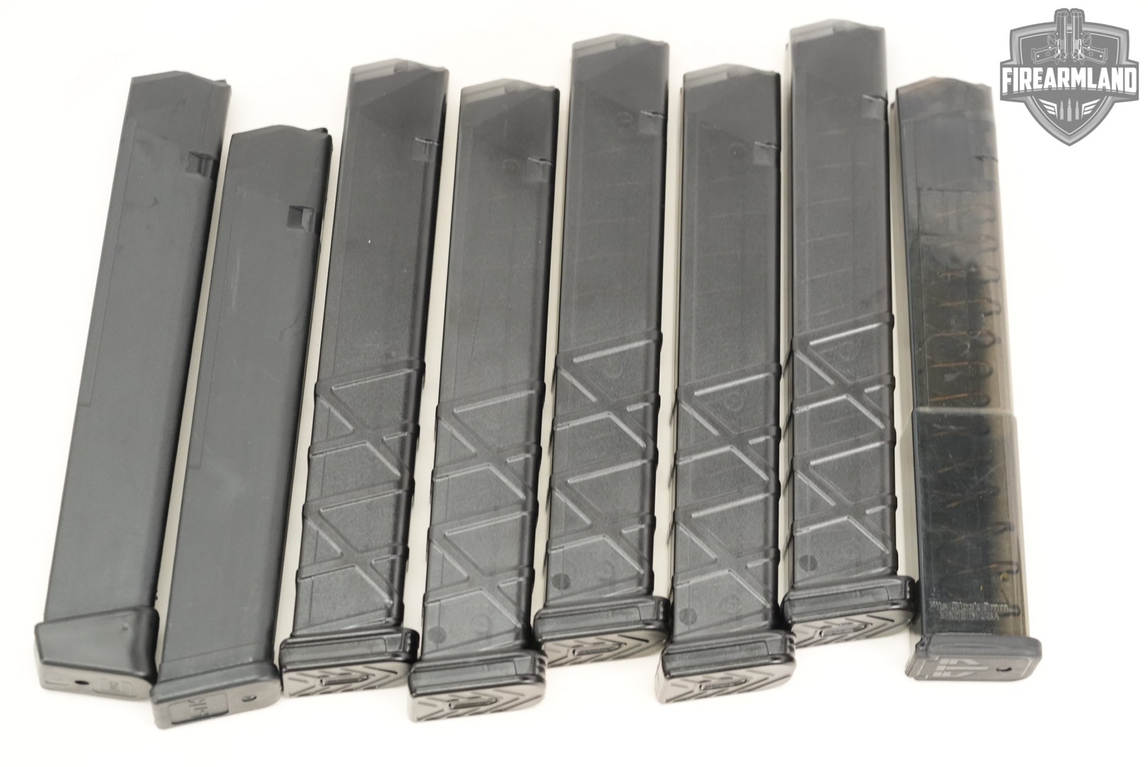 EIGHT (8) Extended Glock 17 19 26 45 47 33 Round Magazines Mags-img-2