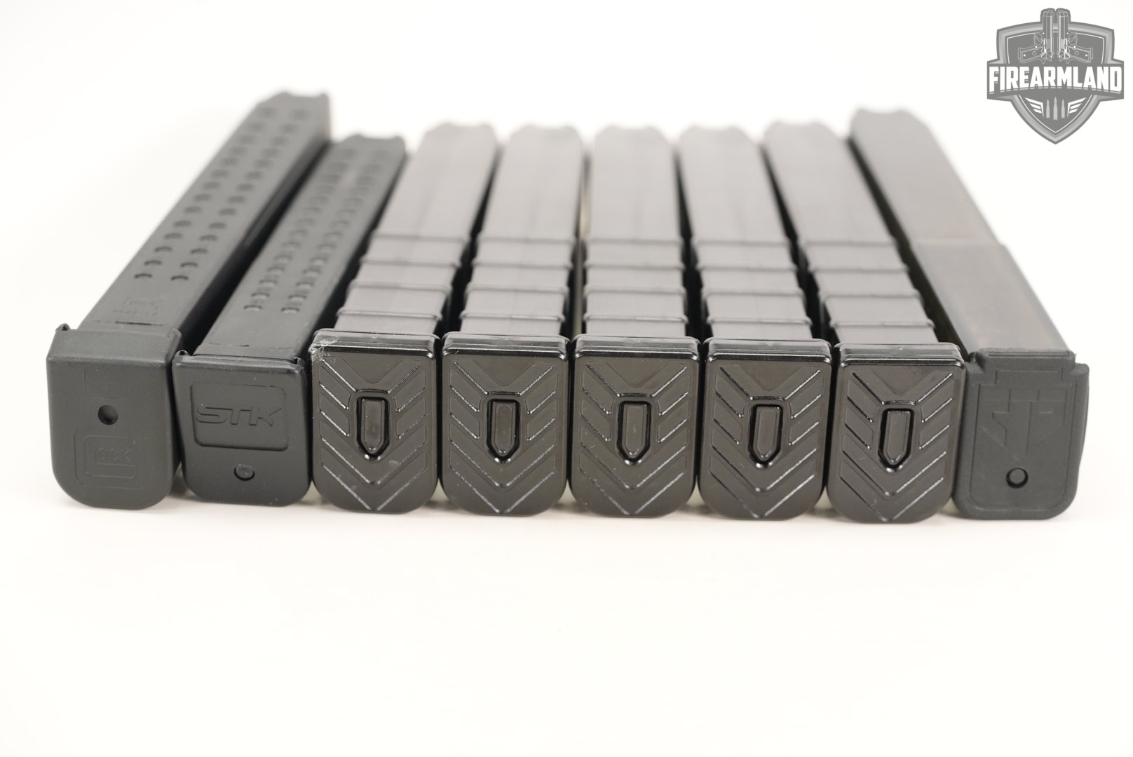 EIGHT (8) Extended Glock 17 19 26 45 47 33 Round Magazines Mags-img-5