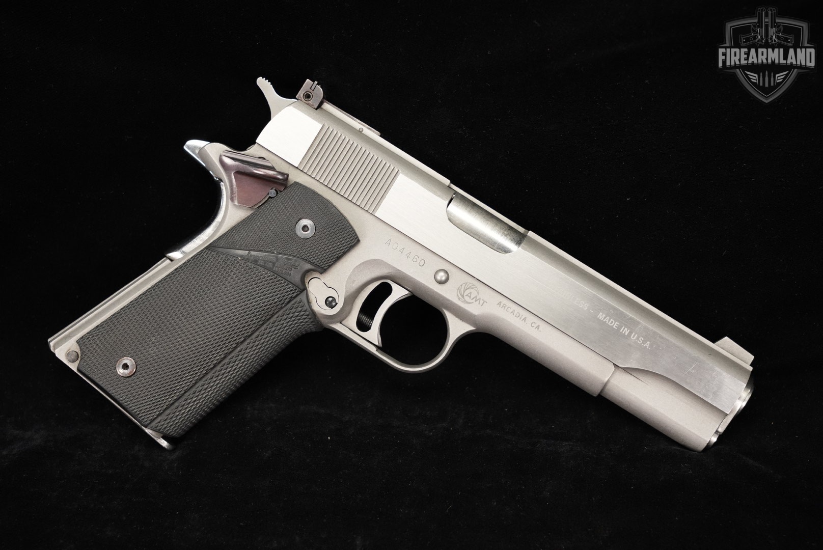 AMT Hardballer 45 ACP 1911 5" Stainless-img-3