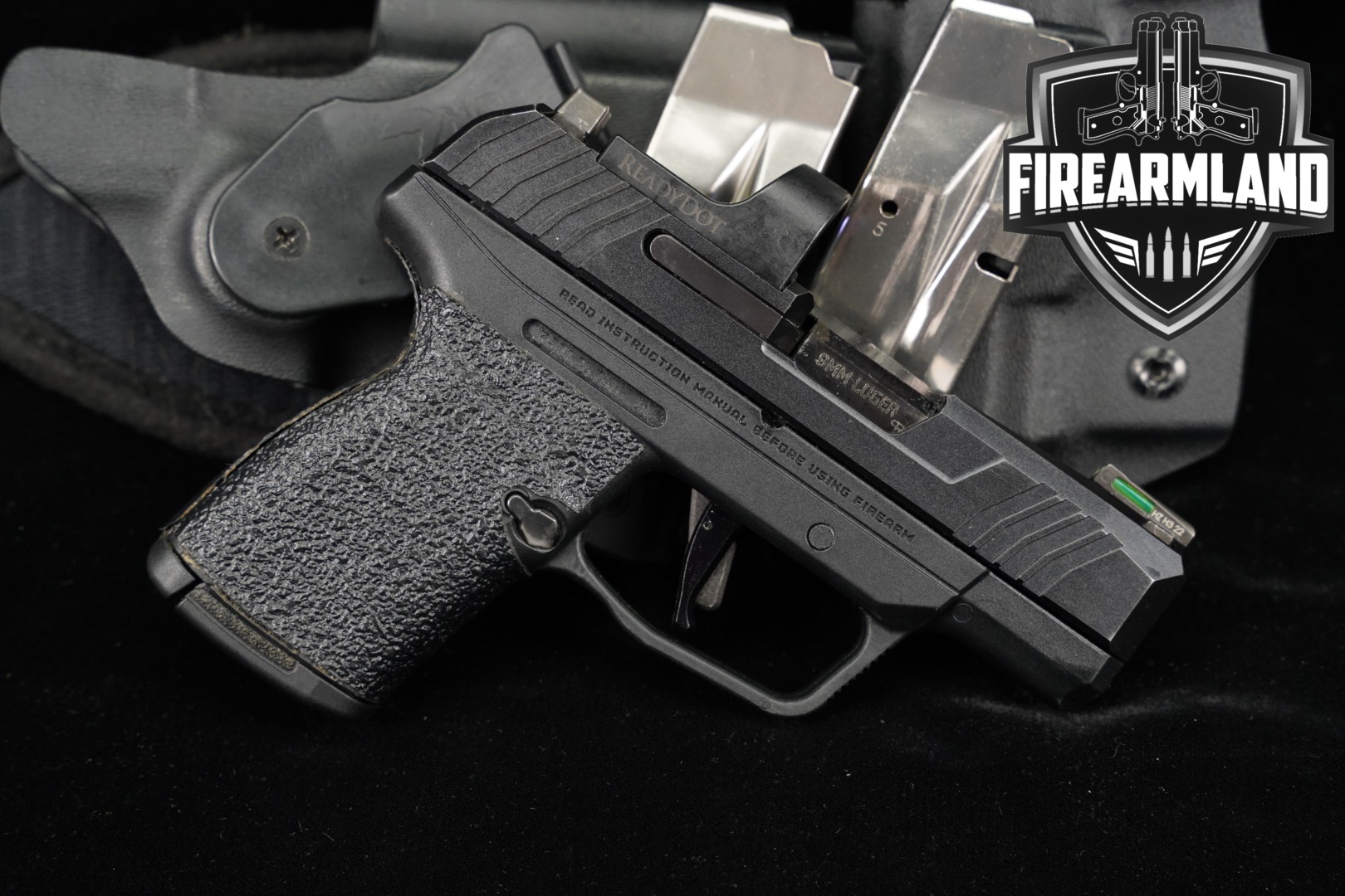 Ruger MAX-9 Manual Safety 9mm 3.2" MAX9 +3 MAGS, HOLSTER, OPTICS-img-0