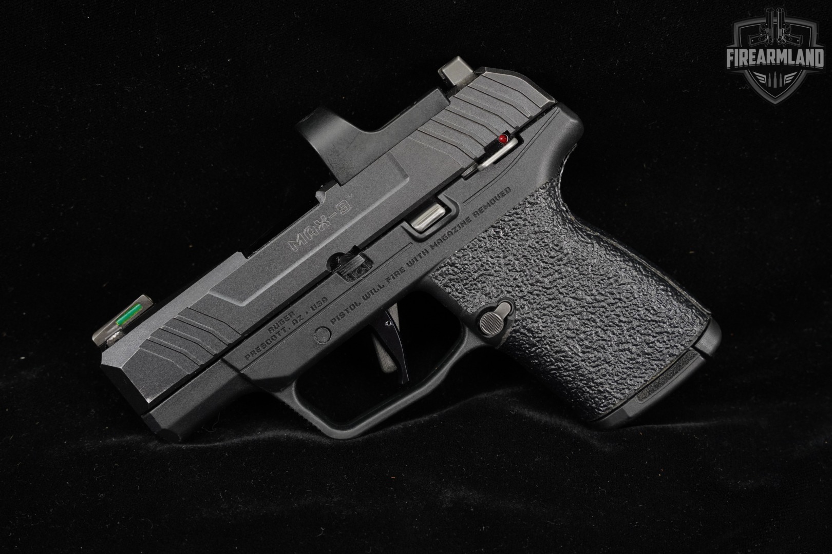 Ruger MAX-9 Manual Safety 9mm 3.2" MAX9 +3 MAGS, HOLSTER, OPTICS-img-3