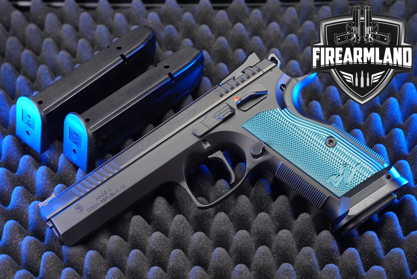 CZ TS 2 9mm 5.23" TS2 +3 MAGS & ORIG CASE-img-0