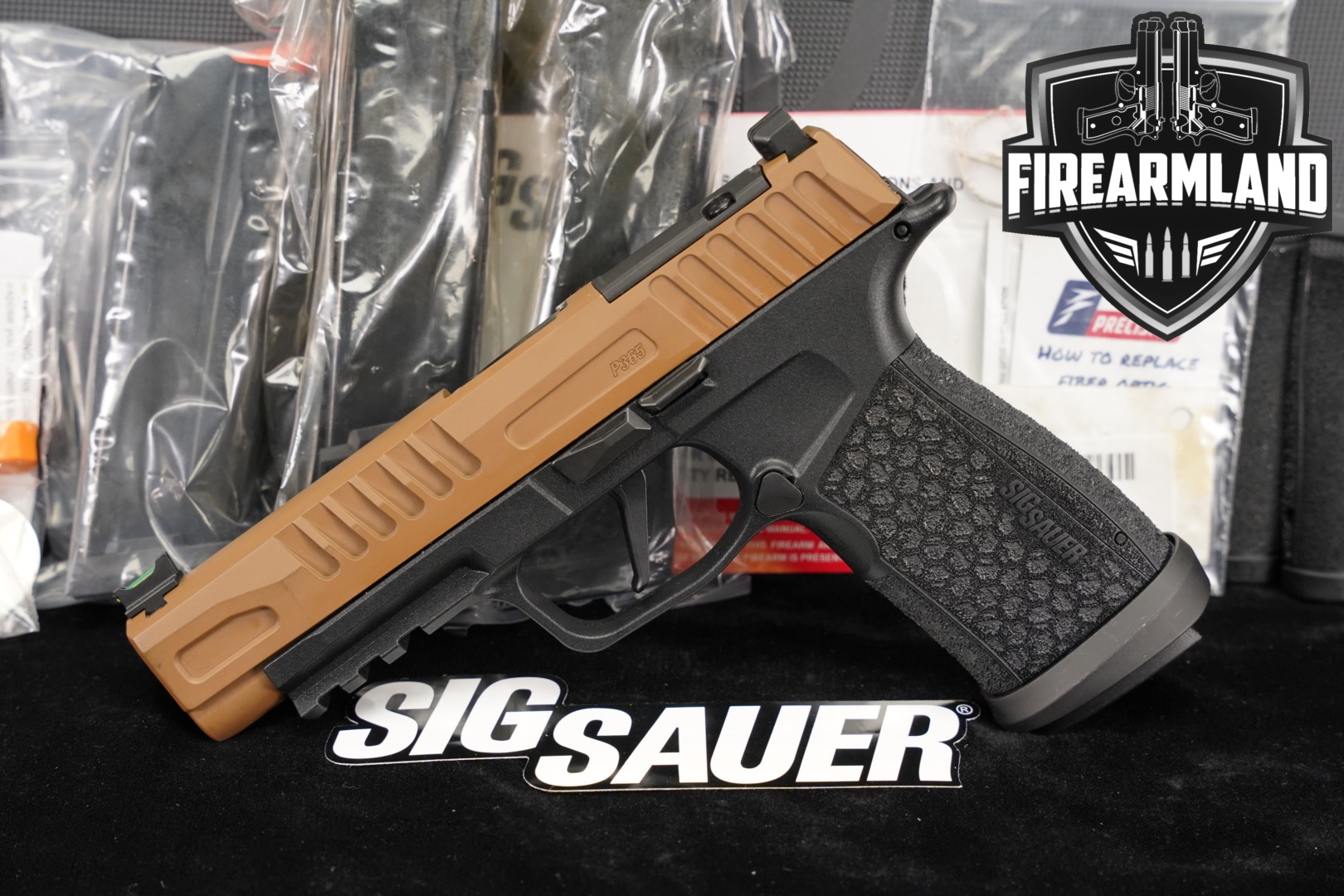 Sig Sauer P365 FUSE 9mm Luger Two-Tone Snakebite Bronze in Excellent Condition Thumbnail