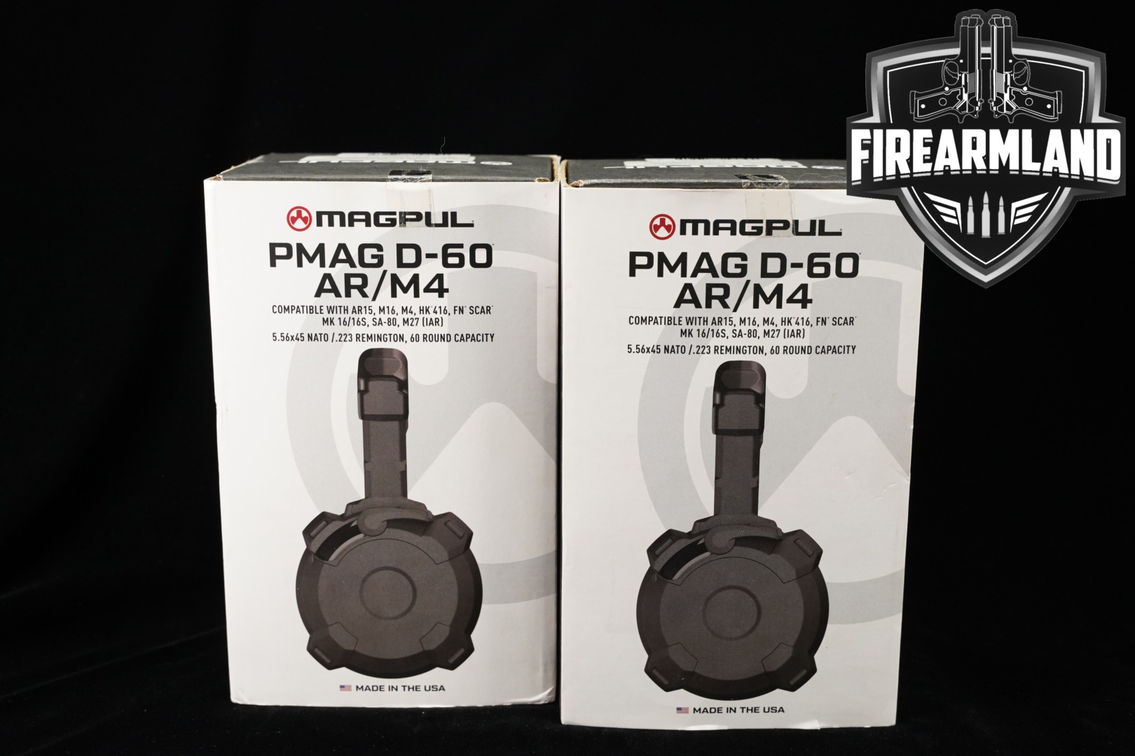 Magpul Industries TWO (2) PMAG D-60 AR/M4 60-Round Dum Magazine 5.56 NATO 5.56mm NATO in Excellent Condition Thumbnail