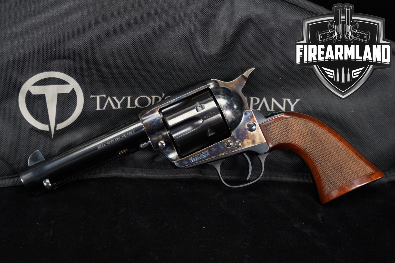 A. Uberti 1873 Cattleman Runnin’ Iron, Taylor Tuned .45 Colt Color Case-Hardened & Blued in Excellent Condition Thumbnail