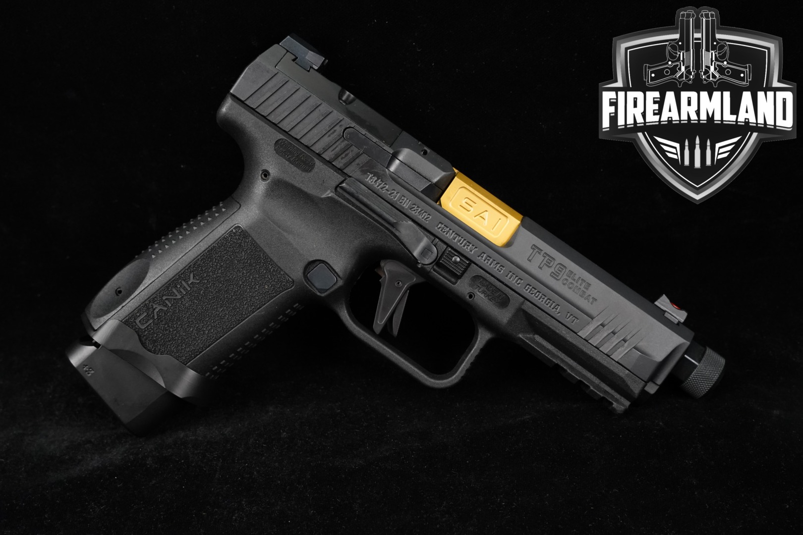 Canik TP9 Elite Combat 9mm Luger Two-Tone Gray & Black in Excellent Condition Thumbnail